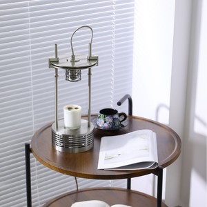 Industrial Style Stainless Steel <b>Table</b> <b>Lamp</b> Led Light Source E27 Bulb <b>Base</b> Switch Control For Bedroom Decor - Product Image 3