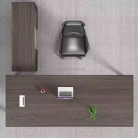 Poste de travail moderne en L avec casiers et tiroirs, équipement de bureau, ensemble complet d'ordinateurs, mobilier de bureau de direction, table