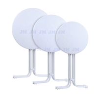 Petite Table ronde portable haut de gamme Cocktail Design moderne en plastique pliant meubles de maison salon bar utilisation