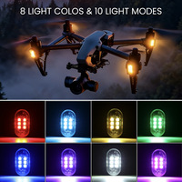 Lampu Strobo LED Nirkabel New Hopstyling 2/4/6pcs dengan Remote Control 12V 9W untuk Mobil, Motor, Drone, Skuter Anti-tabrakan