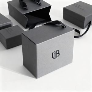 Custom High Quality Luxury Kraft <b>Cardboard</b> Magnetic <b>Folders</b> Matt Lamination Recyclable Custom Logo for Jewelry Gift Packaging - Product Image 4