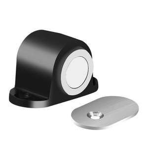Zinc Alloy <b>Brushed</b> Door Stop <b>Floor</b> Mount 5-30mm Strong Magnetic Silent Anti-Collision Invisible Absorption - Product Image 5