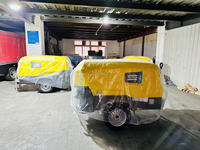 Compresseurs d'Air à Vis Portables Atlas Copco XAS88 à Moteur Diesel KUBOTA 7 Bars 100 PSI 175 CFM 5m³/min Efficaces Compacts Industriels