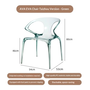 Chaises de salle à manger AVA Roche Bobois, nouveau modèle 2026, luxe léger, design haut de gamme, chaise créative en cristal pour la maison, style célébrité internet - Product Image 6