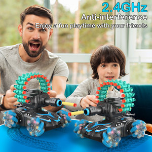 <span class=keywords><strong>Voiture</strong></span> RC 4x4 2,4 GHz avec canon à balles souples, roues Mecanum, drift latéral, lumières LED et démonstration automatique pour enfants - Product Image 3