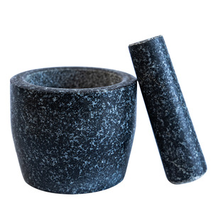 Stone Garlic Mortar And Pestle Large Manual Grinder For Peeling Garlic Herb Spice Tools - Product Image 3