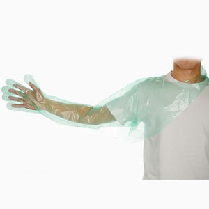 Gants en latex jaune clair pour procédures domestiques, extra longs, jusqu'aux coudes, jusqu'aux épaules, chlorés - Product Image 4