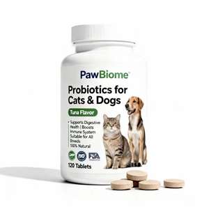 Suplemento Inmunológico Orgánico Vegano para Perros y Gatos, Probiótico, Aceite de Pescado, Masticable Blando, Alto en Proteínas, Cuidado de la Salud de las Mascotas, Piel, Pelaje y Salud Digestiva - Product Image 1