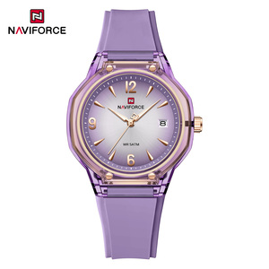 Montres pour femmes Naviforce 6110, mode, silicone coloré, étanche, date, horloge, montre à quartz décontractée pour femmes, marque haut de gamme, luxe - Product Image 3