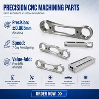 Pièces de robot en aluminium usinées CNC de haute précision, service de fraisage 5 axes, composants métalliques personnalisés pour systèmes d'automatisation