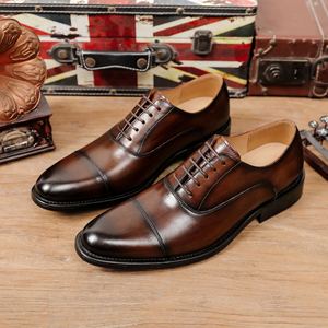 Autumn New <b>Top</b> Layer Cowhide Men's Business Shoes Men's Formal Men's Shoes - Product Image 1