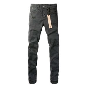 <span class=keywords><strong>Jeans</strong></span> Neri Distressed KSU <span class=keywords><strong>Nuovi</strong></span> da Uomo, Colore Solido, Versatili, Elasticizzati, Slim-fit, Lavati - Brand Americano Streetwear - Product Image 5