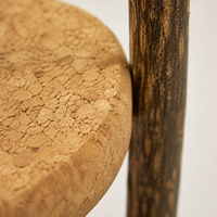 Juguete para Gatos de Corcho con Forma de Reloj de Arena, Bola Rodante de Madera Natural, Juguete Interactivo de Rompecabezas para Gatos de Interior