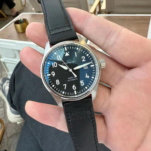 Montre chronographe mécanique automatique pour hommes de la série portugaise Mark XVIII NH35, boîtier en acier inoxydable en or jaune, verre saphir - Product Image 2