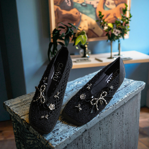 Zapatos <span class=keywords><strong>de</strong></span> mujer Dream Catcher Primavera Verano 2025, sin cordones, con correa ajustable, punta cuadrada, suela plana, diseño <span class=keywords><strong>de</strong></span> red <span class=keywords><strong>de</strong></span> pesca hueca, tendencia <span class=keywords><strong>de</strong></span> moda - Product Image 6