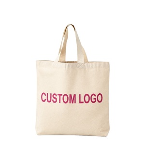 Custom Printed 100% Cotton Canvas Tote <b>Bag</b> Eco-Friendly Recycled <b>Fabric</b> Shopping <b>Bag</b> Promotional - Product Image 1