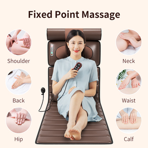 Venta caliente calefacción por infrarrojos Shiatsu vibración masaje Mat cuerpo completo masaje eléctrico cama colchón al por mayor para el hogar Oficina - Product Image 6
