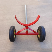 Chariot de manutention portable pour entrepôt, chariot manuel pour tuyaux, chariot pour conduites d'incendie