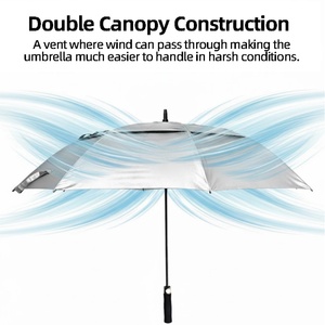 Golf Uv Logo <b>Umbrella</b> in China Nylon Windproof Auto Open Custom Printed Lightweight Outdoor Wholesale Supplier High Quality - Product Image 4