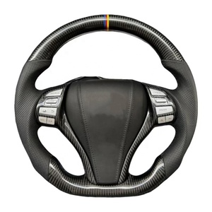 Volante de cuero perforado de fibra de carbono personalizado para recoger Tru CK Na Va Ra <span class=keywords><strong>Np</strong></span> <span class=keywords><strong>300</strong></span> 2023 - Product Image 1