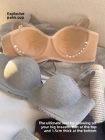 Soutiens-gorge respirants en maille sans armatures pour femmes, anti-affaissement, épaissis, grande taille, modèle 90365449, sans bonnets intérieurs