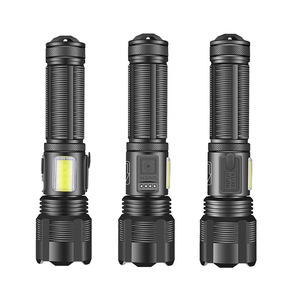 <span class=keywords><strong>Linterna</strong></span> Táctica Impermeable de Primeros Auxilios, 1000 Lúmenes LED, Alta Intensidad, Zoom, con Batería Recargable y Base Magnética - Product Image 6
