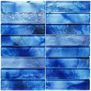 Mosaïque <span class=keywords><strong>de</strong></span> piscine en verre premium 12x12'' bleu cristal givré pour la ligne <span class=keywords><strong>de</strong></span> délimitation <span class=keywords><strong>de</strong></span> la piscine - Product Image 5