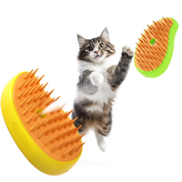 Brosse de massage pour chat Peigne à la vapeur Brosse autonettoyante pour chien Brosse à vapeur pour chat brumeux