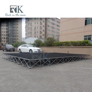 Wholesale Drum Riser High Quality Folding <b>Stage</b> <b>Platform</b> Black Aluminum Alloy Outdoor Event Wedding <b>Stage</b> - Product Image 2