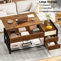 Armoires en bois de haute qualité, design moderne et luxueux, plateau de table basse rond en bois, table basse pour salon, meubles