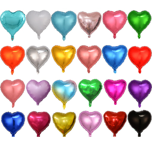 Ballon en aluminium couleur unie cœur pêche de 18 pouces personnalisable, modèle Q12, pour la Saint-Valentin, les mariages et les fêtes d'anniversaire - Product Image 1