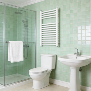 Radiateur de <span class=keywords><strong>serviette</strong></span> de salle de bain en acier chromé or PVD moderne de luxe avec chauffage à l'eau chaude et porte-serviettes - Product Image 3