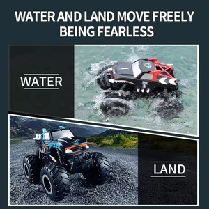 Voiture RC amphibie 4x4, véhicule tout-terrain imperméable, jouet télécommandé pour enfants - Product Image 4