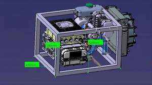 מקור כוח נייד 10 קילוואט מבוסס תאי דלק מימן, גנרטור גיבוי, בעל תקן CE למערכת תאי דלק - Product Image 6