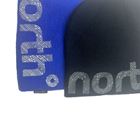 Bonnet de ski d'hiver unisexe en acrylique avec étiquette tissée personnalisée vente en gros Bonnet de ski tricoté côtelé Gorras de haute qualité