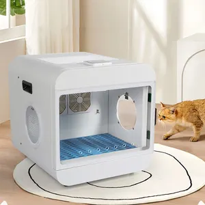 65L Automatic Pet Dryer Box Cats And Small Dogs Smart Temperature Control Force Hair Blower Grooming Drying Dog Hair Dryer