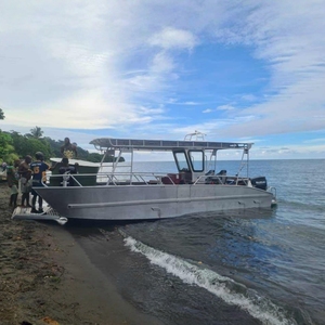 Fabricant de bateaux de travail en aluminium soudé à console centrale de 9 m (30 pieds), <span class=keywords><strong>ferry</strong></span>, bateau de fret, petit bateau de débarquement - Product Image 4
