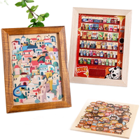 Puzzle en bois DIY, jouet musical stimulant l'esprit, design extraterrestre avec cadre photo, cadeau pour enfants