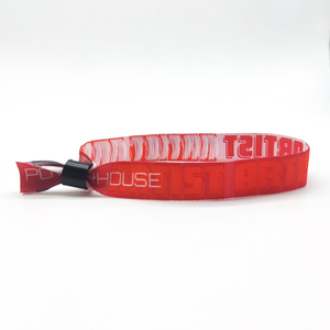 Custom Uw Eigen Goedkope Pols Bands Gepersonaliseerde Club Festival Evenementen Satijn Armband Geweven Polsband Met Slot