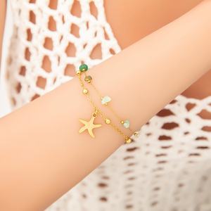 Elegant High-End Women's Stainless Steel Single Pendant Bracelet Trendy Fashion Chain & Link <b>Charm</b> Bracelets - Product Image 3