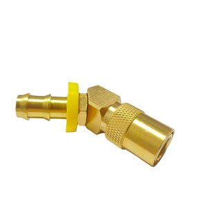 Konektor Selang Lurus Kuningan Betina dengan Pengunci Dorong, Aliran Terbuka, Sambungan Cepat untuk Injeksi - Product Image 6