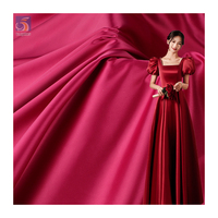 Tissu satin mat extensible YX27 95% polyester 5% élasthanne 180 g/m², tissu satin Duchesse en polyester pour mariage