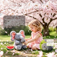 Jouets en peluche interactifs pour enfants Tumama, éléphant dansant à grandes oreilles, poupées avec enregistrement vocal, jouet musical en peluche pour bébé
