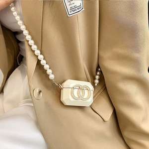 <span class=keywords><strong>Mini</strong></span> bolso de diseñador BZ053 para Airpos, carcasa protectora de lujo, cadena de perlas, bandolera, cuello Halter acrílico, Bolso pequeño decorativo - Product Image 4