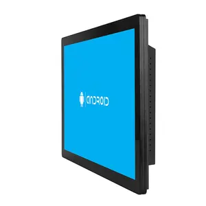 Computador industrial de 21.5 polegadas com toque capacitivo IP65 frontal Wi-Fi 2.4G 5G com dente azul para montagem na parede