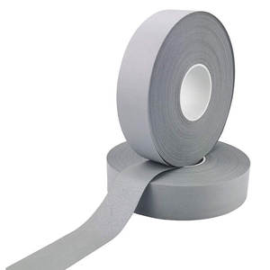 WX Hi Vis反射テープ<span class=keywords><strong>4</strong></span>インチSaso Sew onシルバーTc反射ストリップレトロ反射ファブリックストリップ安全服 - Product Image 2