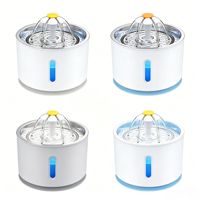 Fontaine à eau pour animaux de compagnie 2,4 L avec petite buse en forme de fleur, distributeur d'eau pour chat avec filtre pour eau purifiée – Vente en gros