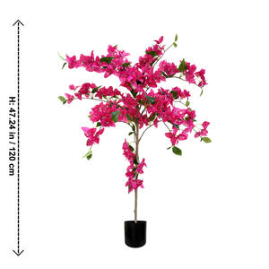 Ornement d'intérieur de grande taille de style scandinave, plante artificielle vert bionique <span class=keywords><strong>en</strong></span> <span class=keywords><strong>pot</strong></span> de type <span class=keywords><strong>bougainvillier</strong></span>, sur pied, pour Thanksgiving - Product Image 6