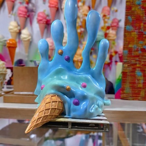 All'ingrosso moderna vetroresina grande in vetroresina <span class=keywords><strong>scultura</strong></span> gelato appesa al muro - Product Image 3