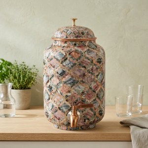 Distributeur d'eau et rafraîchisseur de boissons en cuivre fait main, écologique et moderne, pour la maison, l'hôtel, le restaurant, le bureau – Artisanat Unicorn - Product Image 1